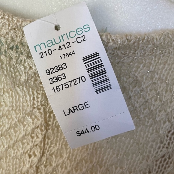 NWT Maurices Ivory Knit Dress - Picture 5 of 5